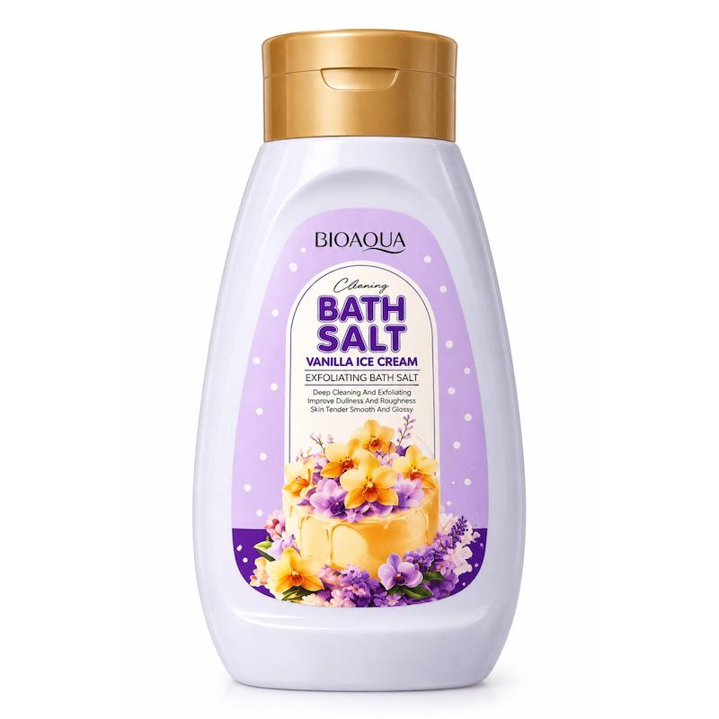 نمک بدن وانیل بستنی بیواکوا | BIOAQUA Vanilla Ice Cream Bath Salt