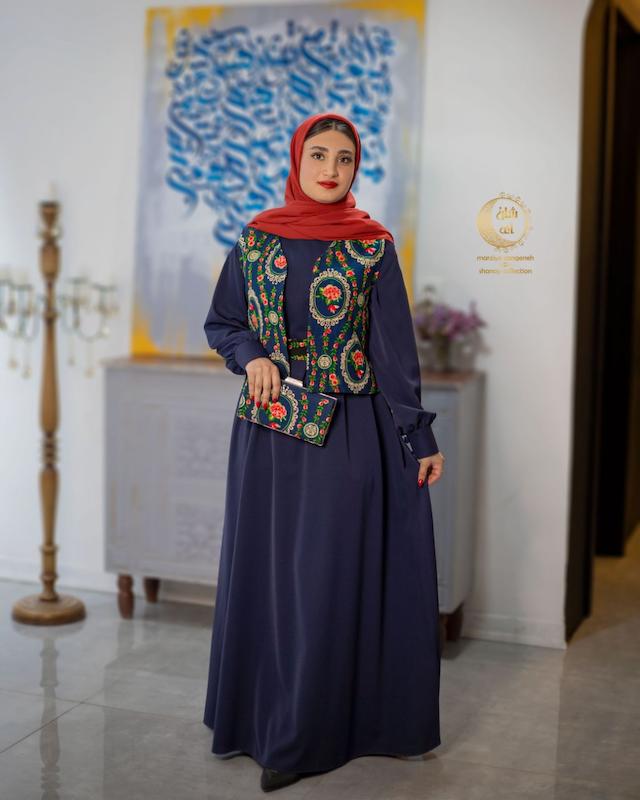 جلیقه و سارافون اطلس 