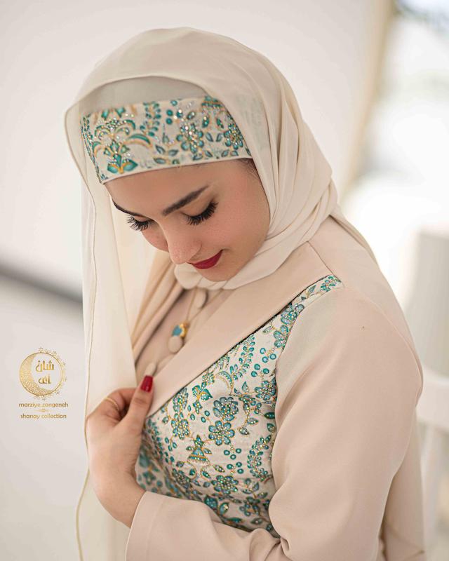 پیراهن الیزابت فیروزه ای