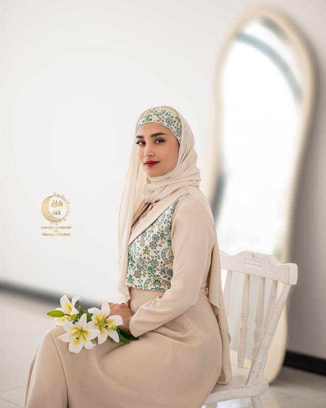 پیراهن الیزابت فیروزه ای