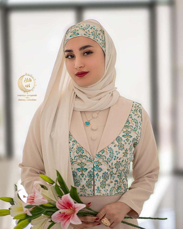 پیراهن الیزابت فیروزه ای
