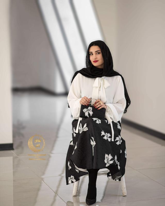 شومیز دامن باشکوه پاپیون