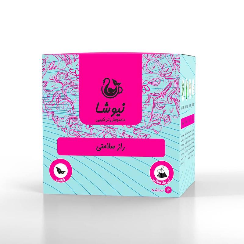 دمنوش راز سلامتی نیوشا (۱۲ ساشه) | دمنوش گیاهی تقویت سیستم ایمنی