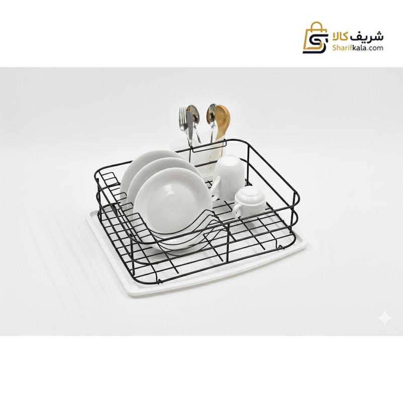  آبچکان رومیزی مشکی یک طبقه با جاقاشقی- آرتینا