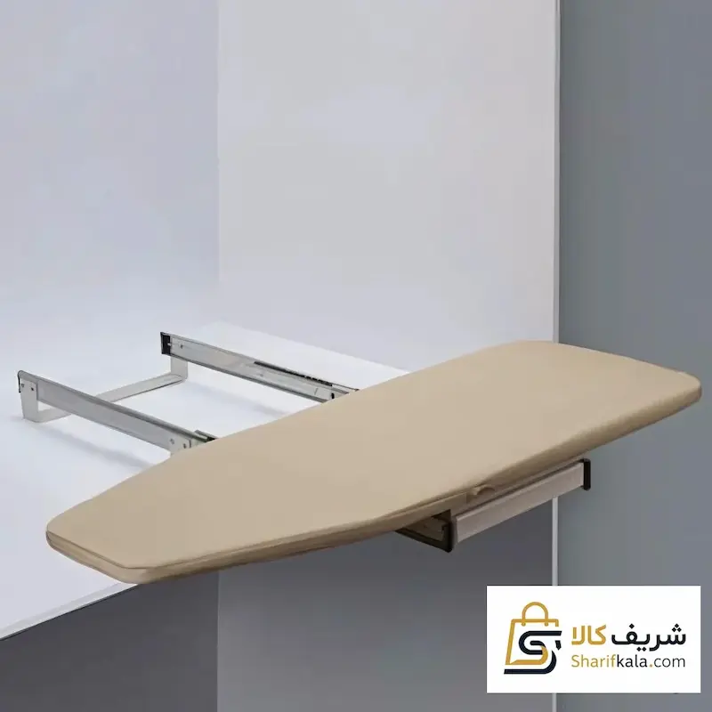 میز اتو تاشو گردان ریلی آرام بند داخل کمد 8007
