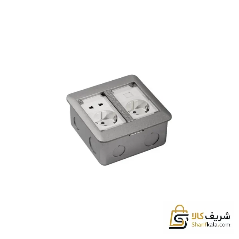 پریز برقی توکار دفنی Floor Socket 10122 برند