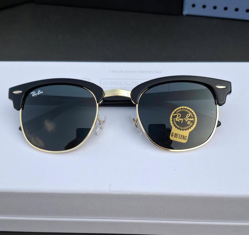 عینک آفتابی ریبن rayban کلاب مستر شیشه سنگ RB3016 