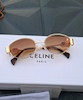عینک آفتابی سلین CELINE بیضی کیفیت مسترکوالیتی A+++ به همراه جعبه زیپی و دستمال نانو