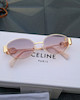 عینک آفتابی سلین CELINE بیضی کیفیت مسترکوالیتی A+++ به همراه جعبه زیپی و دستمال نانو