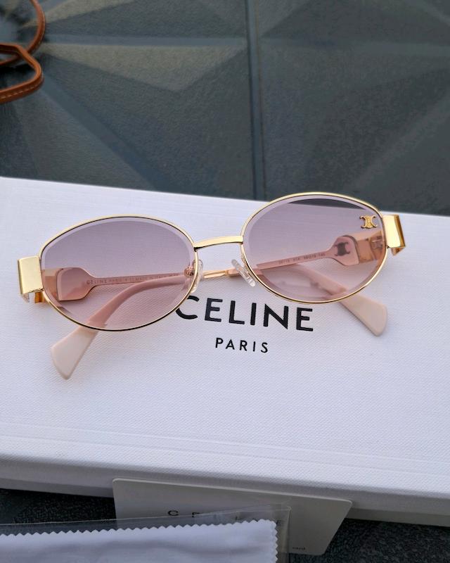 عینک آفتابی سلین CELINE بیضی کیفیت مسترکوالیتی A+++ به همراه جعبه زیپی و دستمال نانو