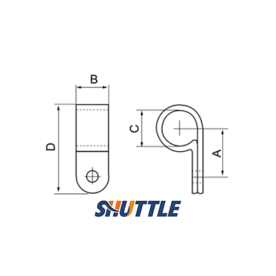 بست پلاستیکی سیم و کابل سوراخ دار یکطرفه سایز 1/4