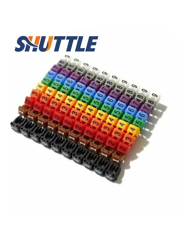 شماره سیم فشاری کلیپسی KCM-6MM برای سیم ۶ تا ۱۰ میلی‌متر– بسته 200 عددی