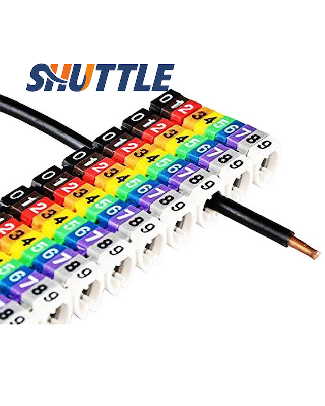 شماره سیم فشاری کلیپسی KCM-2.5 mm برای سیم ۳ تا ۴ میلی‌متر– بسته 200 عددی