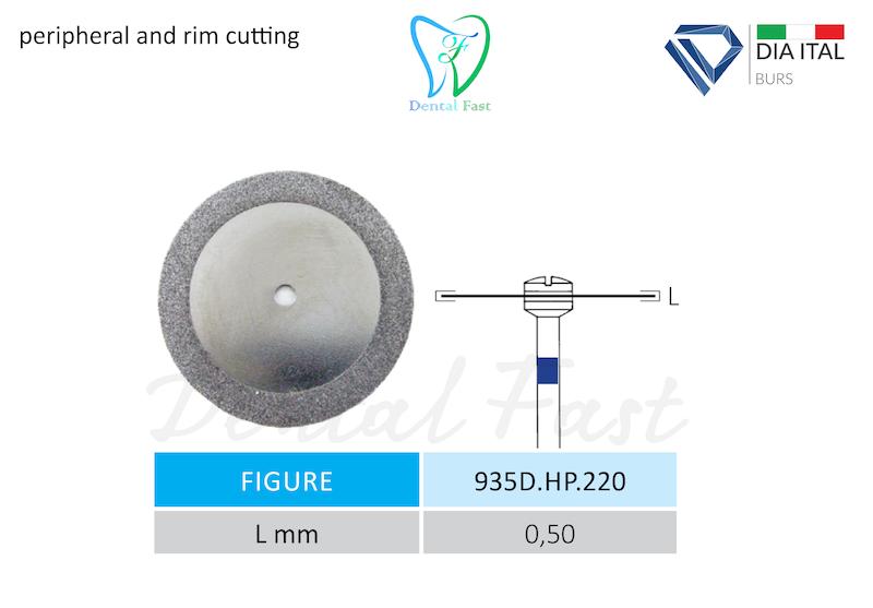 دیسک برش (هندپیس)دور آبی برش دیا ایتالیا کد:۹۳۵D.HP.220