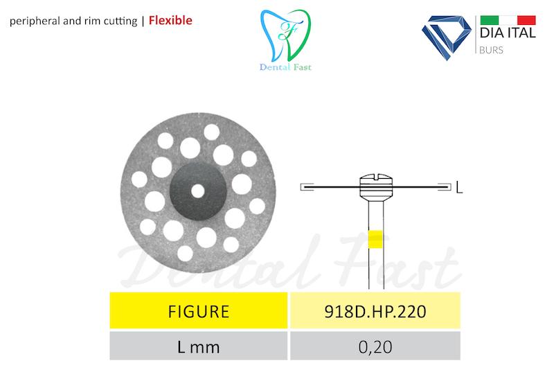 دیسک برش (هندپیس)دور زرد برش دیا ایتالیا کد:.918D.HP.220