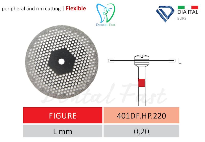 دیسک برش (هندپیس)دور قرمزبرش دیا ایتالیا کد:401D.F