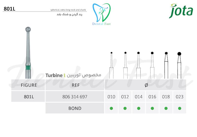 فرز الماسی رند گردن و شنک بلند 801L جوتا