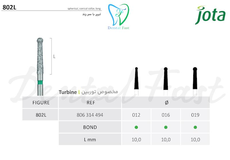 فرز تیپر با سربلند 802L جوتا