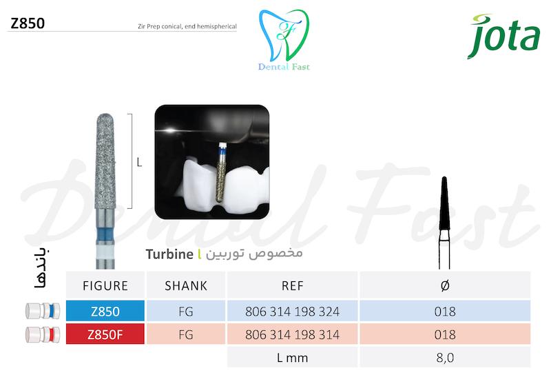 فرز تیپر روند اند زیرکونیوم  Z850 جوتا