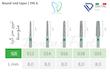 فرز تیپر سر گرد متوسط 198 دیا ایتالیا