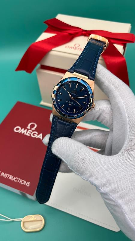 امگا کانسلیشن مردانه چرمی اتومات Omega constellation 