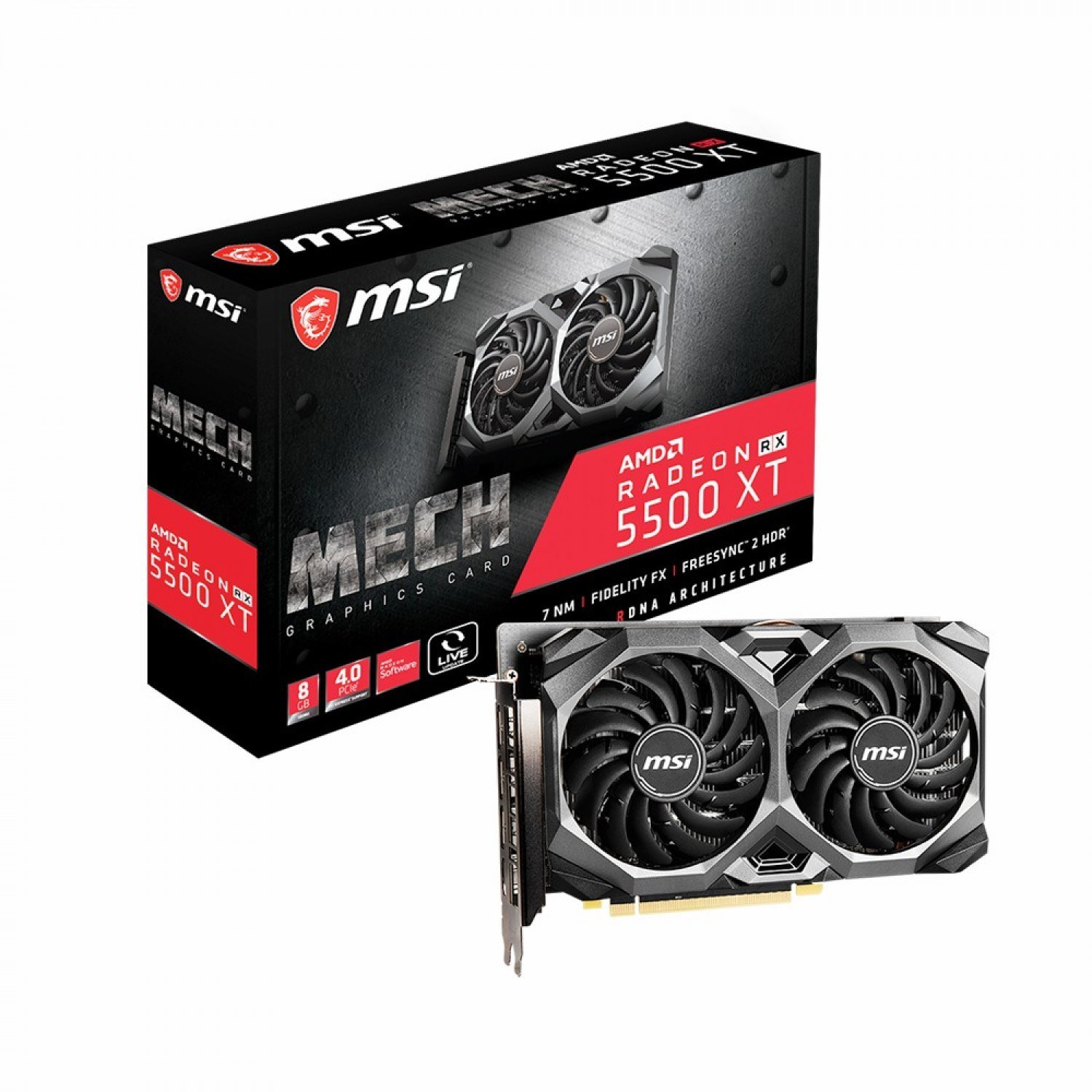 خرید و قیمت کارت گرافیک ام اس آی مدل Radeon™ RX 6700 XT MECH 2X 12G حافظه  12 گیگابایت | ترب