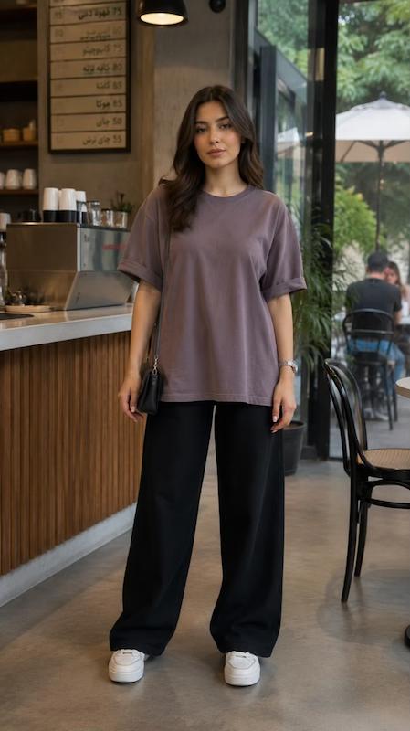 تیشرت باکسی آزاد