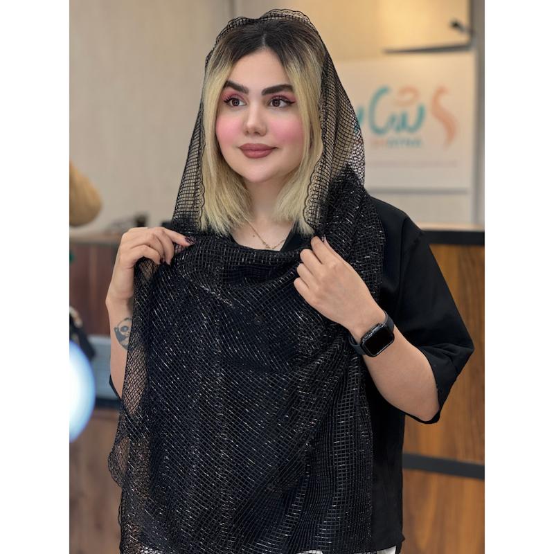 شال تور لمه دار کد2155