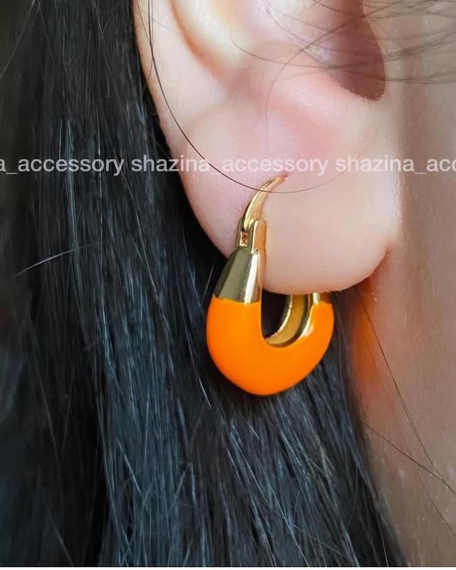 گوشواره پاستیلی نارنجی