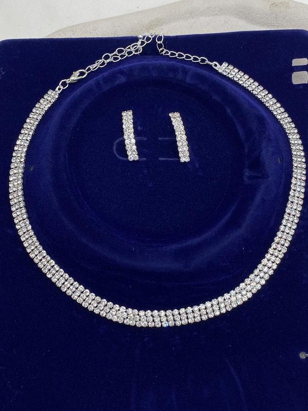 نیم ست جواهری تنیسی 