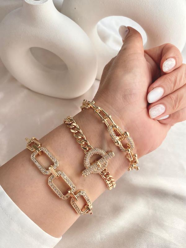 دستبند تیفانی | قفل تی | مربع تخت 🔮