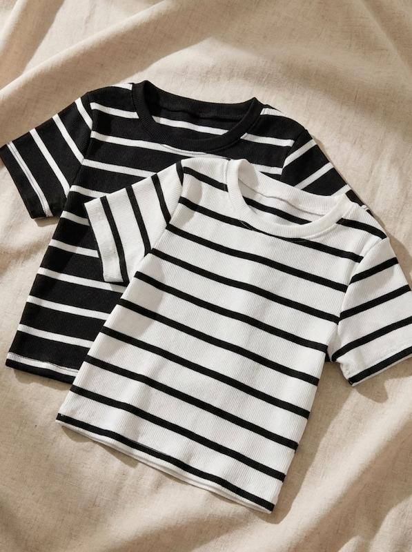 کراپ shirt راه راه