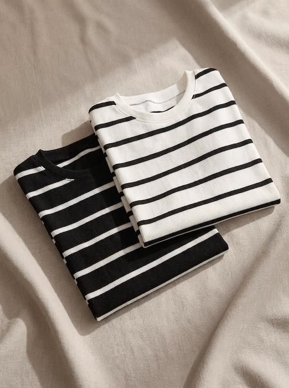 کراپ shirt راه راه