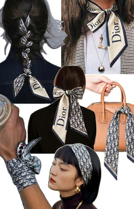 باندانا طرح Dior