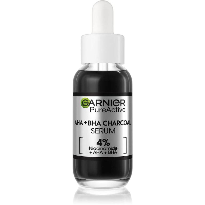 سرم زغالی ضد جوش و لک گارنیر – Garnier Pure Active AHA + BHA Charcoal Serum