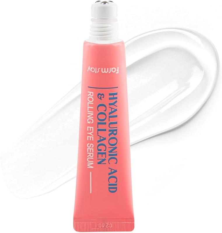 سرم رولی آبرسان و کلاژن ساز دور چشم فارم استی Farmstay Hyaluronic Acid & Collagen Rolling Eye Serum حجم 25 میلی‌لیتر