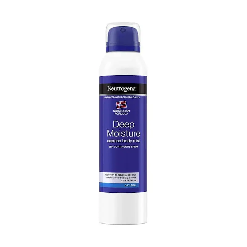 اسپری مرطوب کننده بدن نوتروژینا Neutrogena Deep Moisture Express Body Mist حجم 200 میلی‌لیتر 