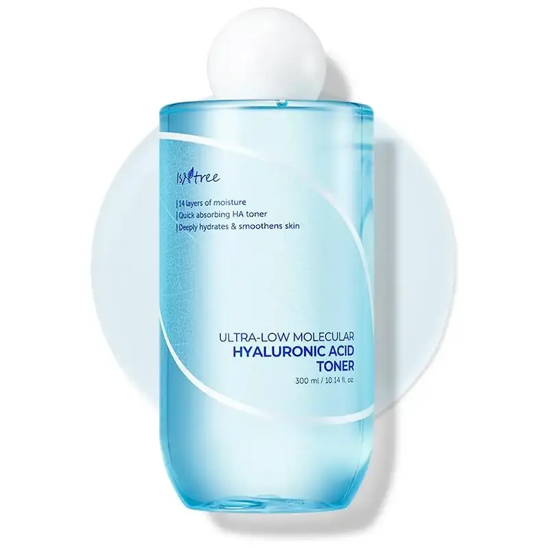 تونر آبرسان هیالورونیک اسید ریز مولکولی ایزنتری (ISNtree Ultra-Low Molecular Hyaluronic Acid Toner)