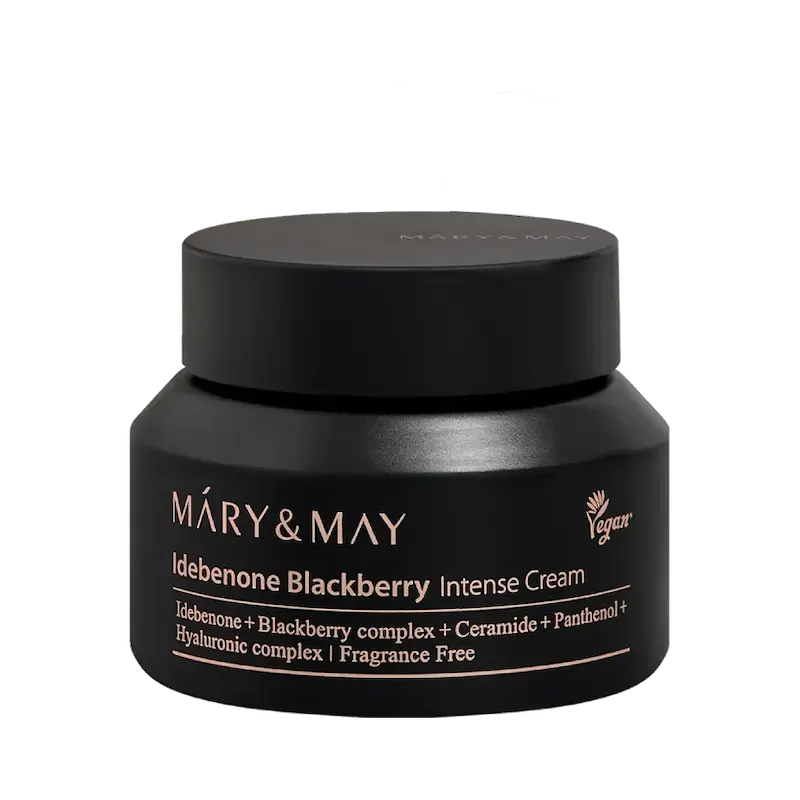  کرم ضد چروک و ترمیم کننده ایدبنون و بلک بری برند مری اند می (Mar_May Idebenone Blackberry Intense Cream)