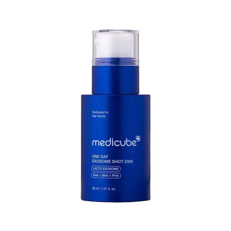 سرم آمپول درمان منافذ و لایه بردار وان دی اگزوزوم‌ شات مدی کیوب مدل Medicube One Day Exosome Shot Pore Ampoule) 2000)