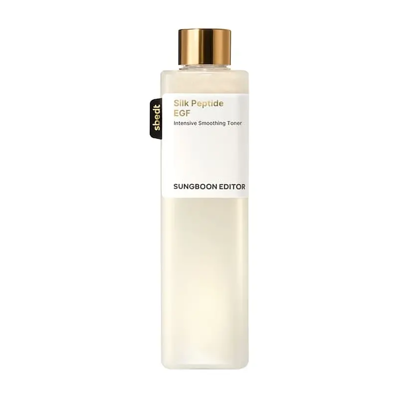 تونر صاف‌کننده و آبرسان سیلک پپتید و EGF سانگبون ادیتور (Sungboon Editor Silk Peptide EGF Intensive Smoothing Toner 300ml)