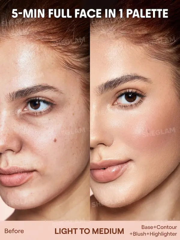 پالت صورت 12 رنگ چند کاره شیگلم مدل Sheglam | Vanilla Sculpt
