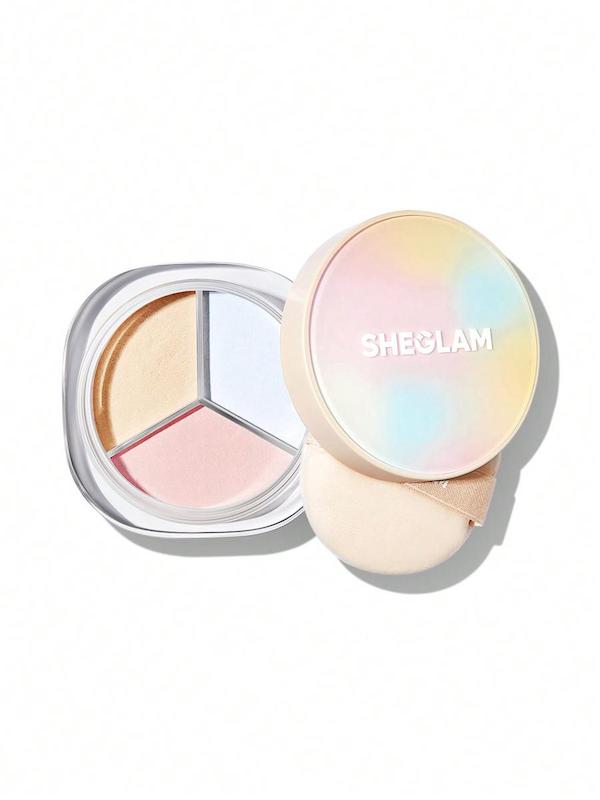 پودر فیکس 3 رنگ کنترل کننده Radiance Ring شیگلم | SHEGLAM