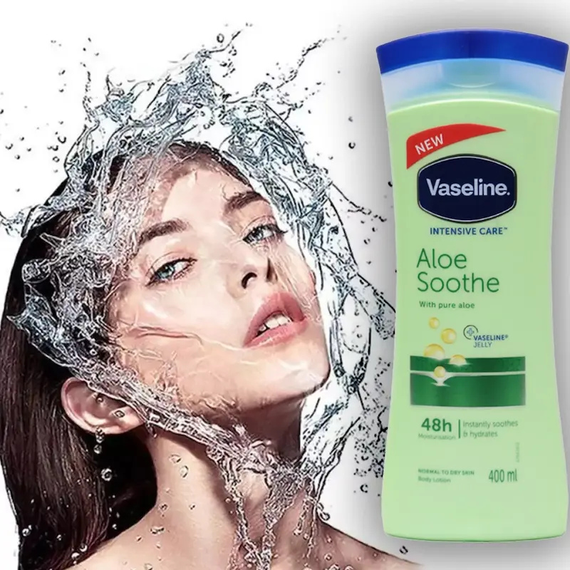 لوسیون بدن آبرسان و نرم‌کننده وازلین Vaseline حجم 400 میلی‌لیتر