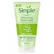 فیس واش صورت سیمپل مدل Refreshing مناسب برای پوست‌های حساس حجم 150ml