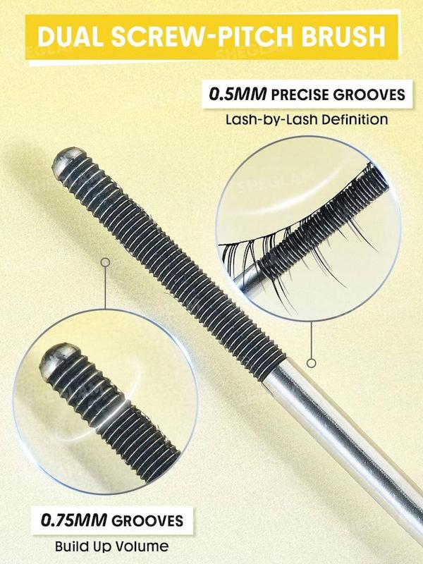 ریمل بلند کننده و جدا کننده قوی فرچه آهنی Lashlighter Iron Curl Mascara شیگلم | SHEGLAM