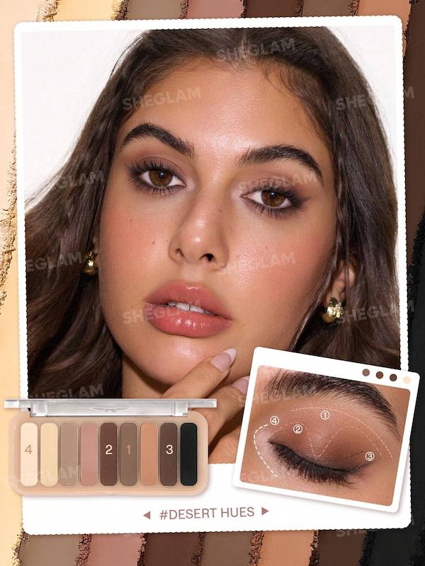 پالت سایه چشم ۹ رنگ مدل Desert Hues Palette