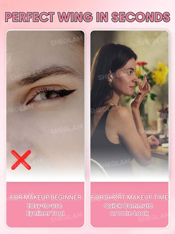 خط چشم دوسر استامپی شیگلم مدل insta wing heart