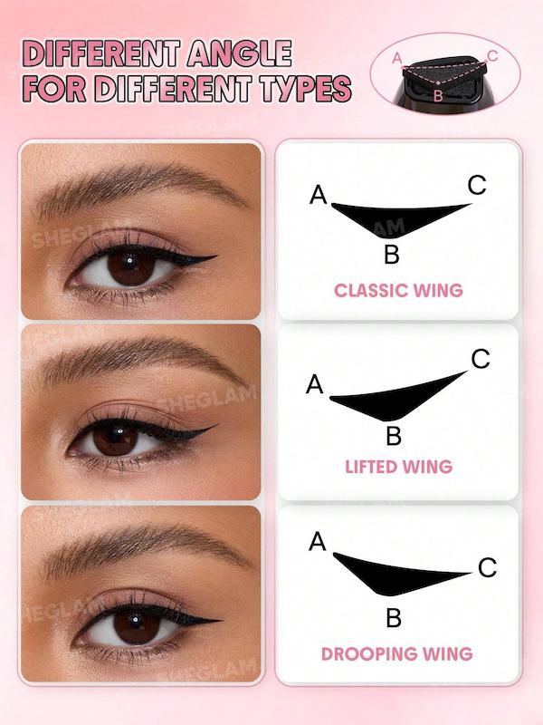 خط چشم دوسر استامپی شیگلم مدل insta wing heart