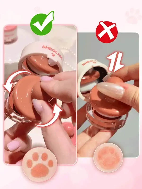 رژگونه استامپی پنجه گربه ای شیگلم مدل Cutie Paw